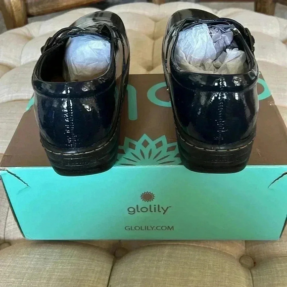 Glolily Emma II Women's Professional Lightweight 2 Strap Clog Navy 11 - Picture 4 of 7